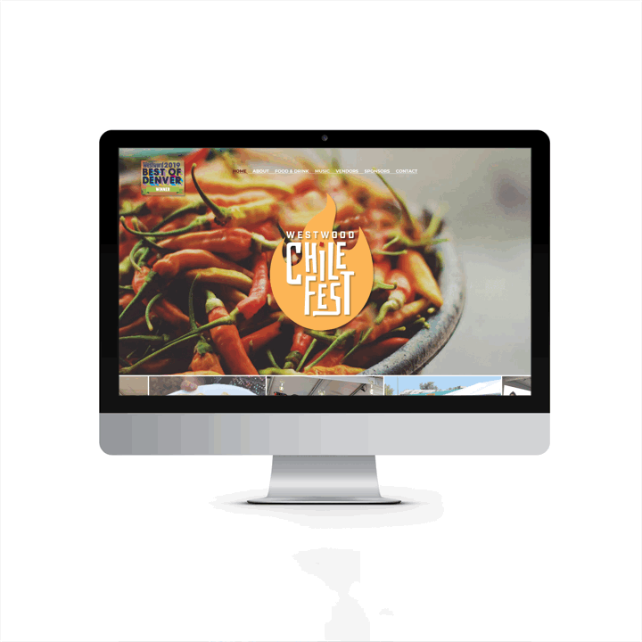 Chile Fest website design